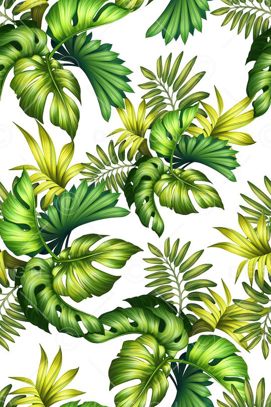 绿植树叶印花华亿平台图片