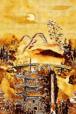 真丝印花华亿平台图片