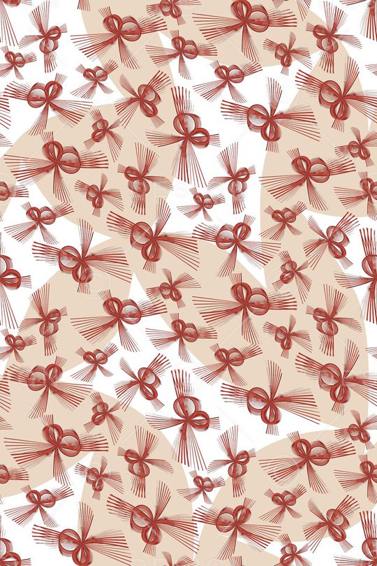 蝴蝶结印花华亿平台图片