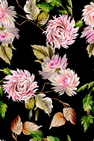 抽象花卉印花华亿平台图片