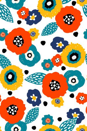 抽象花卉印花华亿平台图片