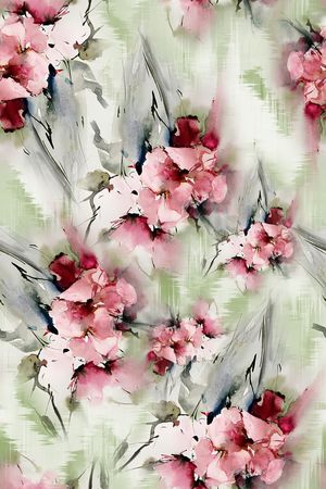 绿植树叶印花华亿平台图片