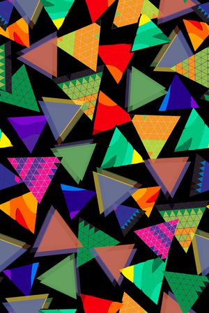 三角形印花华亿平台图片