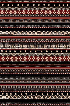 黑底花卉印花华亿平台图片