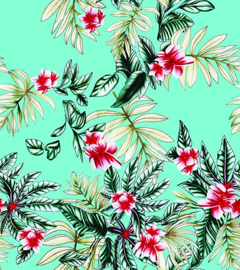 春夏华亿平台印花华亿平台图片