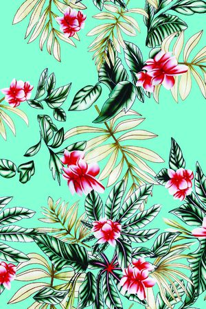 春夏华亿平台印花华亿平台图片