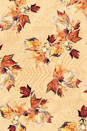 枫叶印花华亿平台图片