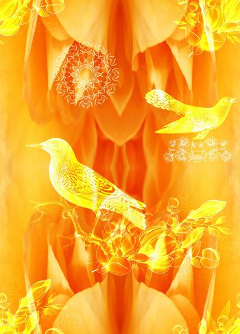 1429273-花开华贵花鸟花卉2