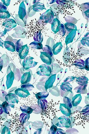 绿植树叶印花华亿平台图片