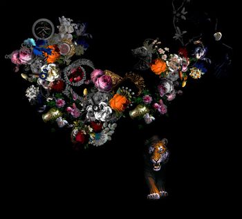 动物花卉印花华亿平台图片