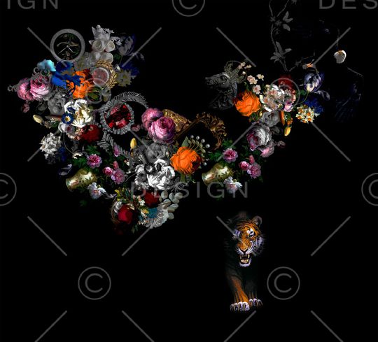 动物花卉印花华亿平台图片