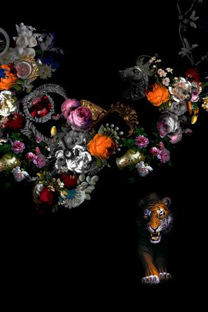 动物花卉印花华亿平台图片