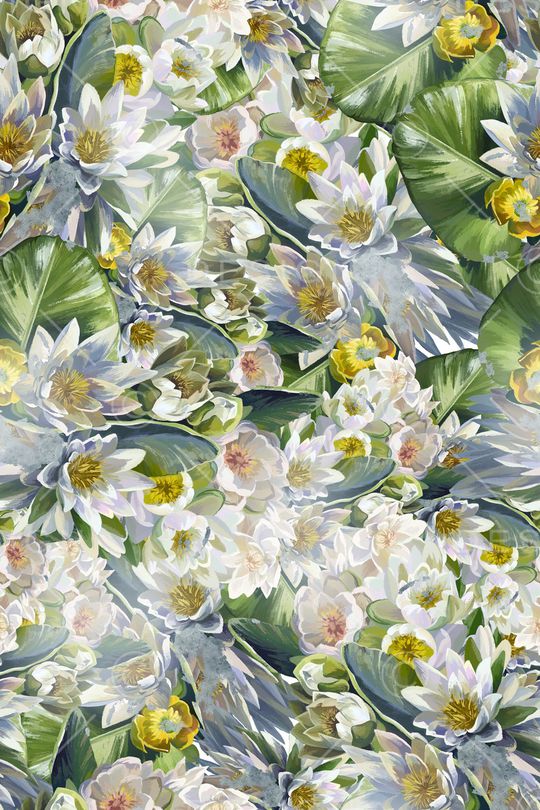 绿植树叶印花华亿平台图片