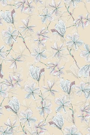 绿植树叶印花华亿平台图片