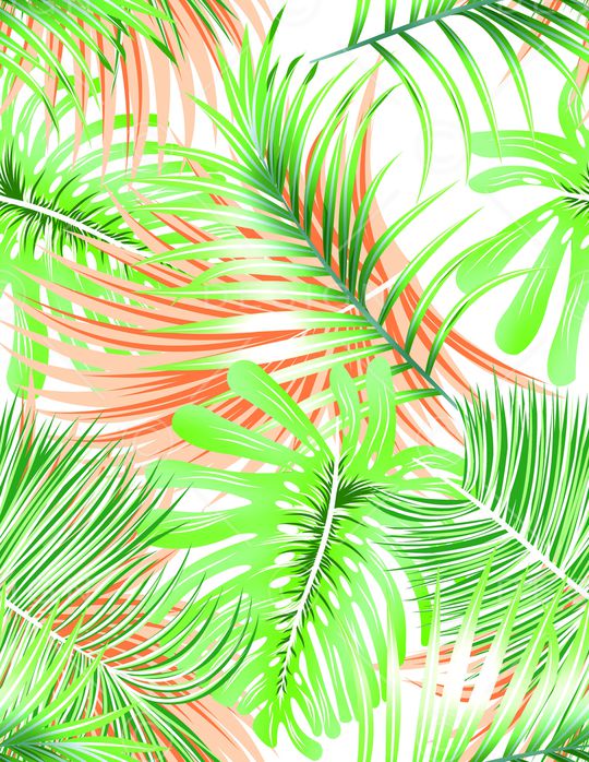 绿植树叶印花华亿平台图片