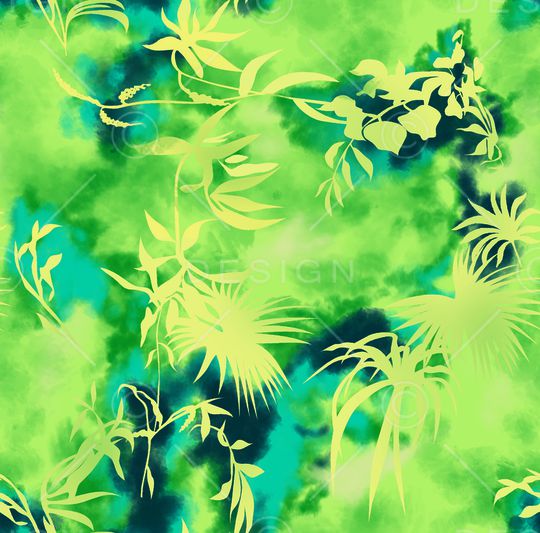 绿植树叶印花华亿平台图片