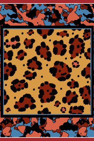 豹纹印花华亿平台图片