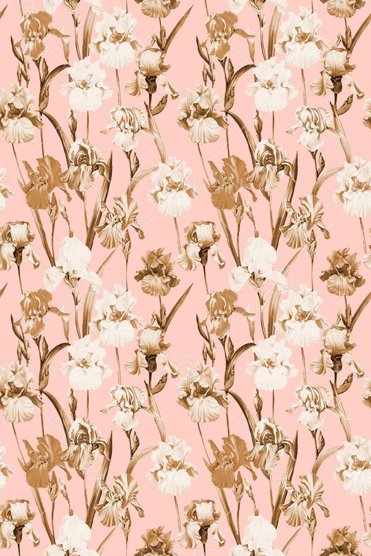 清爽底花卉印花华亿平台图片