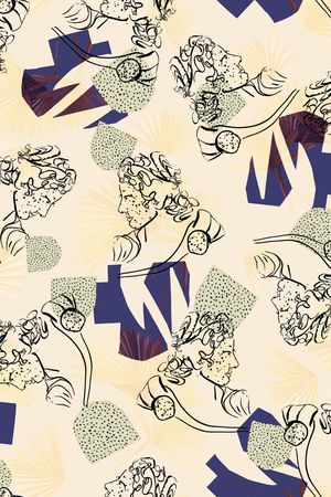 线条印花华亿平台图片