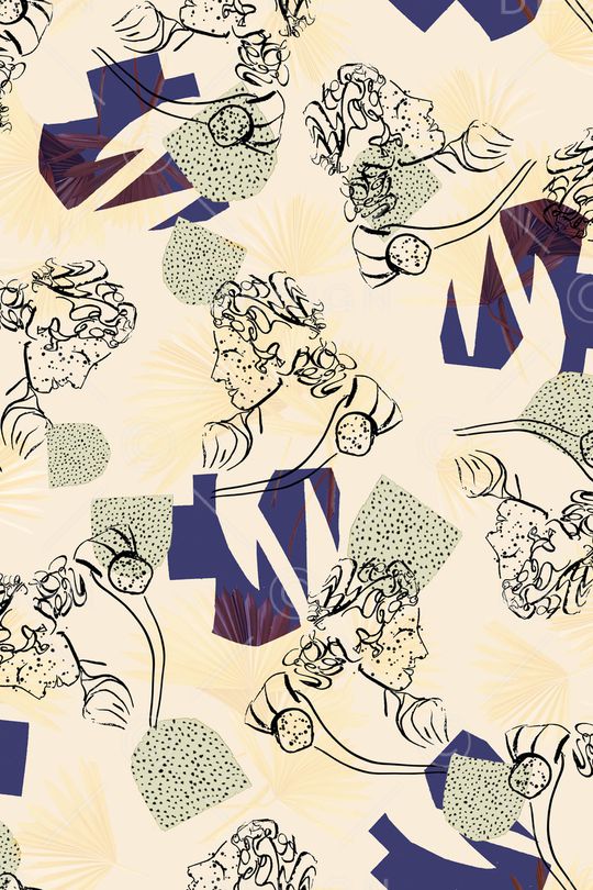 线条印花华亿平台图片