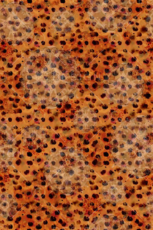 传统纹样印花华亿平台图片