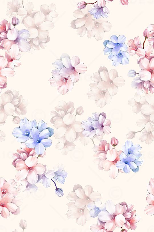 清爽底花卉印花华亿平台图片