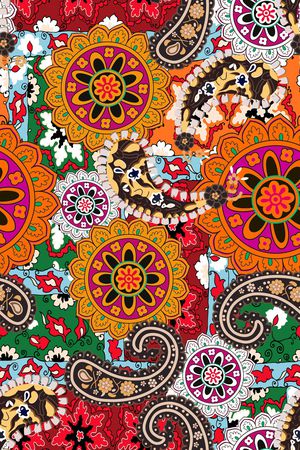 佩斯利印花华亿平台图片