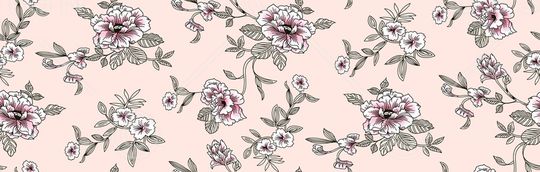 民族花卉印花华亿平台图片