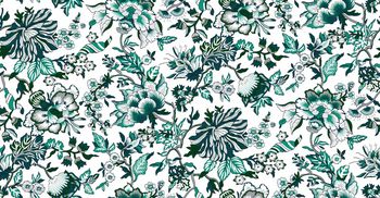 民族花卉印花华亿平台图片