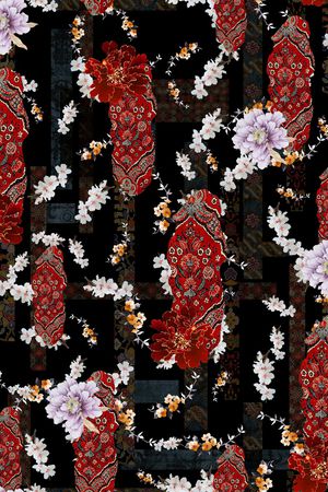 抽象印花华亿平台图片