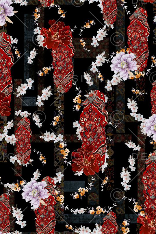 抽象印花华亿平台图片