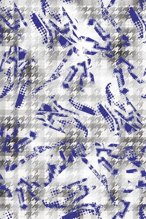 千鸟格印花华亿平台图片