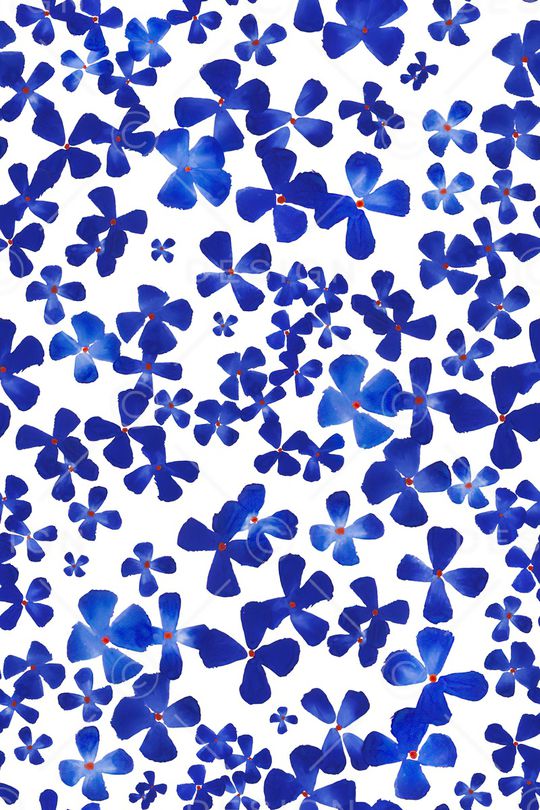 清爽底花卉印花华亿平台图片