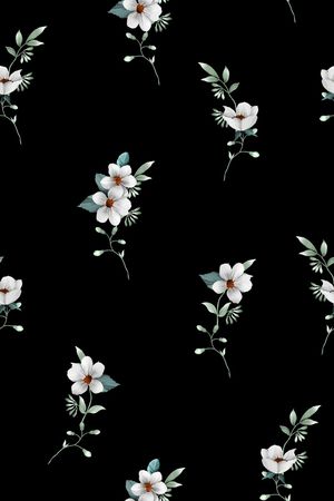 清爽底花卉印花华亿平台图片