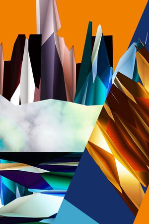 几何印花华亿平台图片