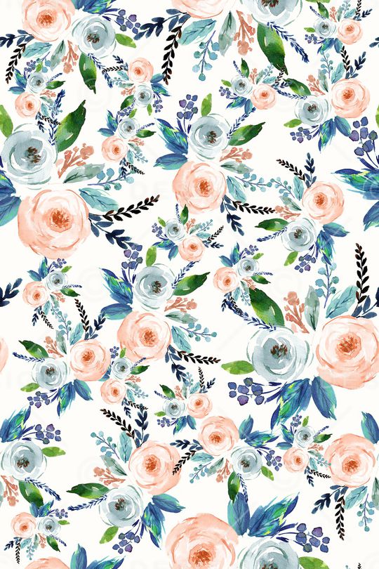 清爽底花卉印花华亿平台图片