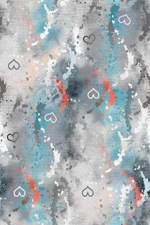 抽象男装印花华亿平台图片