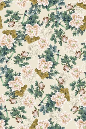 复古印花华亿平台图片