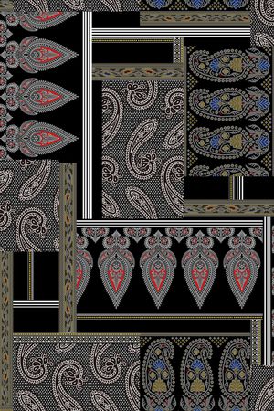 佩斯利印花华亿平台图片