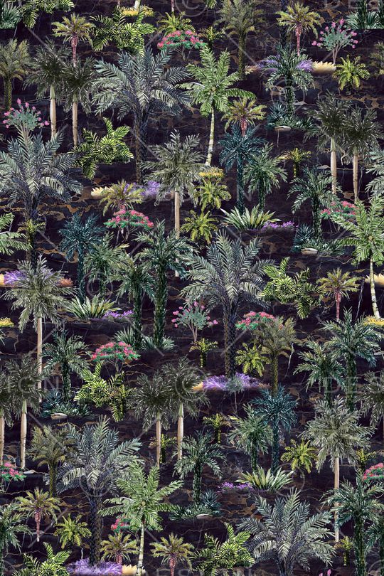 植物印花华亿平台图片