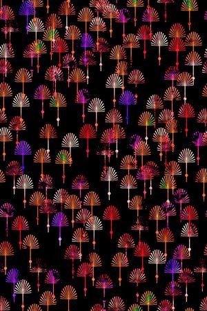 扇子印花华亿平台图片