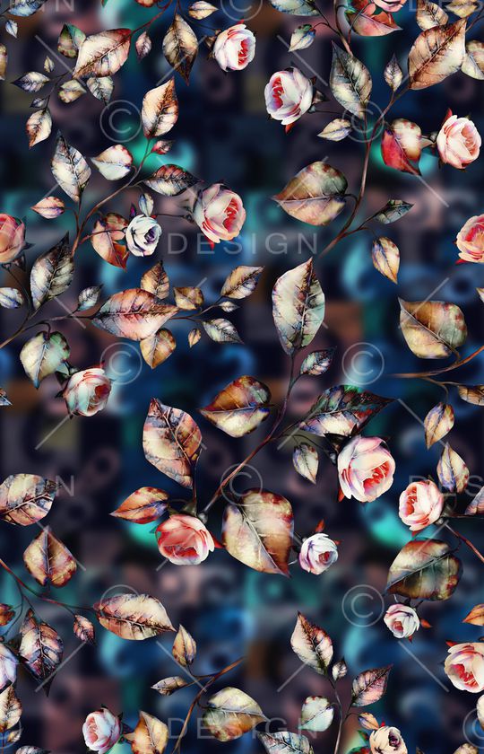 连衣裙印花华亿平台图片