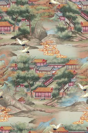 连衣裙印花华亿平台图片