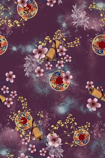 连衣裙印花华亿平台图片