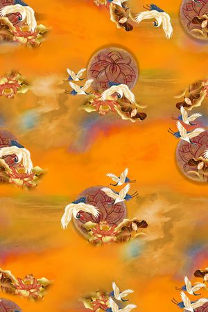 连衣裙印花华亿平台图片