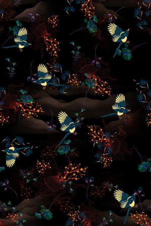 连衣裙印花华亿平台图片