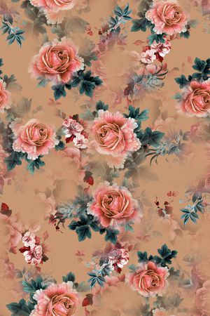 连衣裙印花华亿平台图片