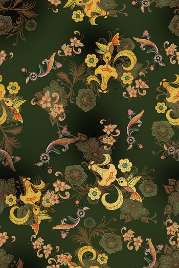 连衣裙印花华亿平台图片