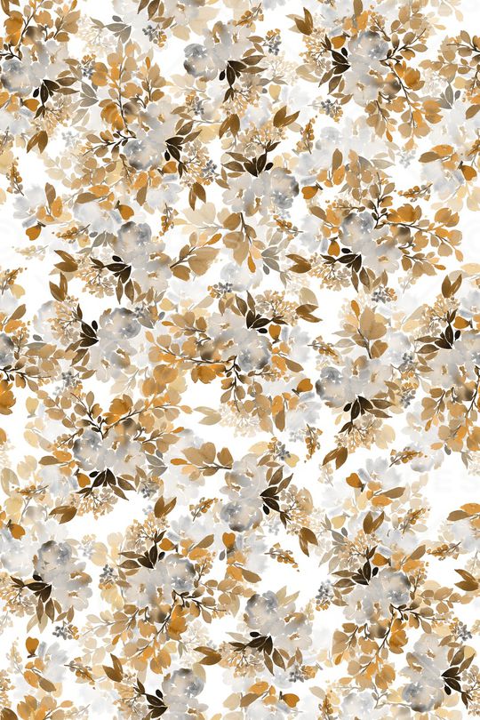 清爽底花卉印花华亿平台图片