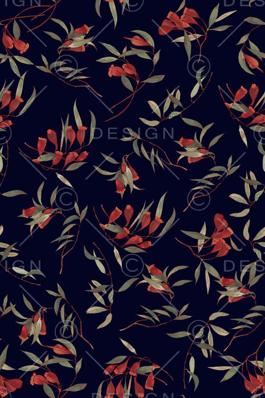 清爽底花卉印花华亿平台图片